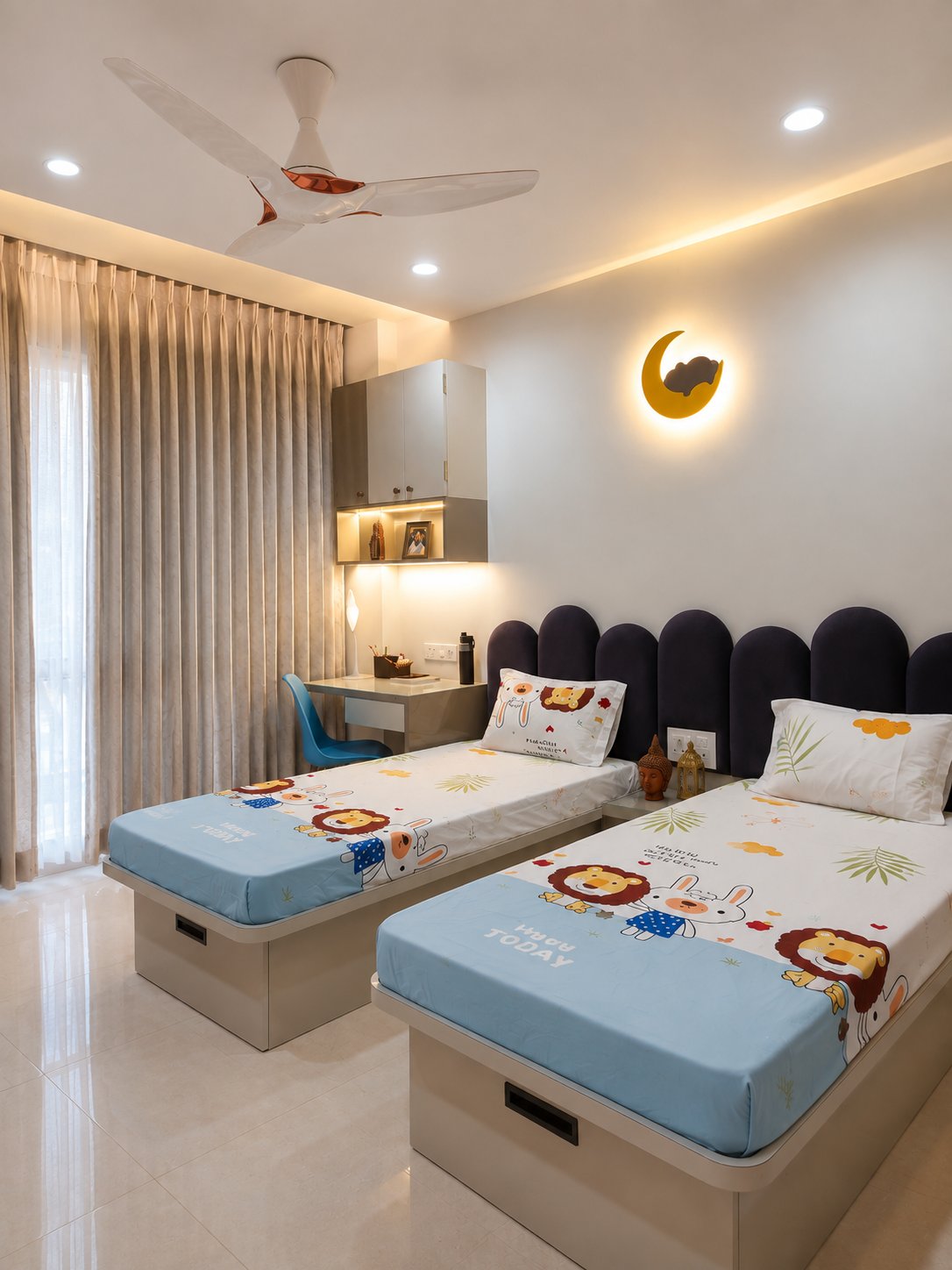 Children's room, twin beds
