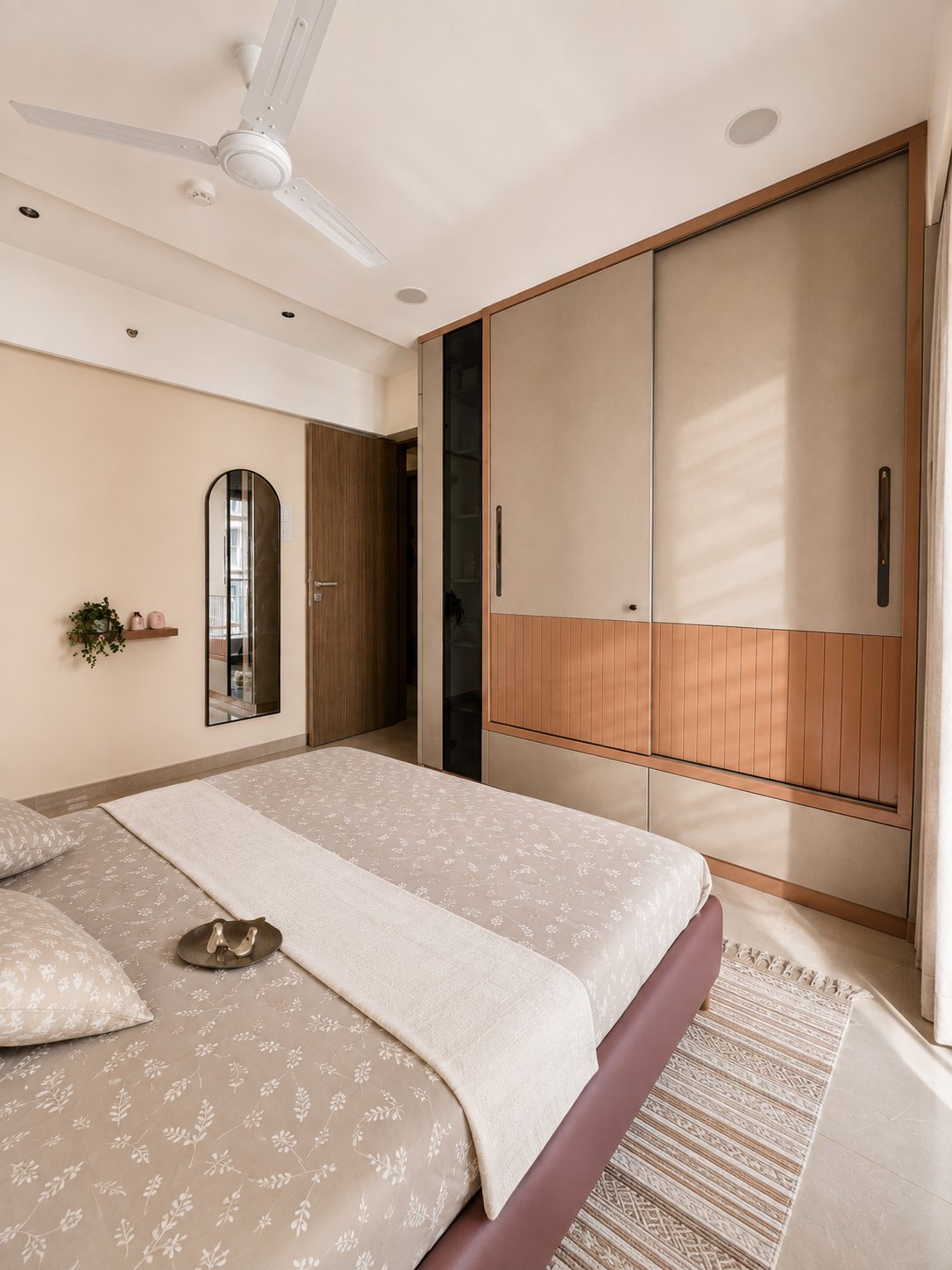 Third bedroom, terracotta sliders