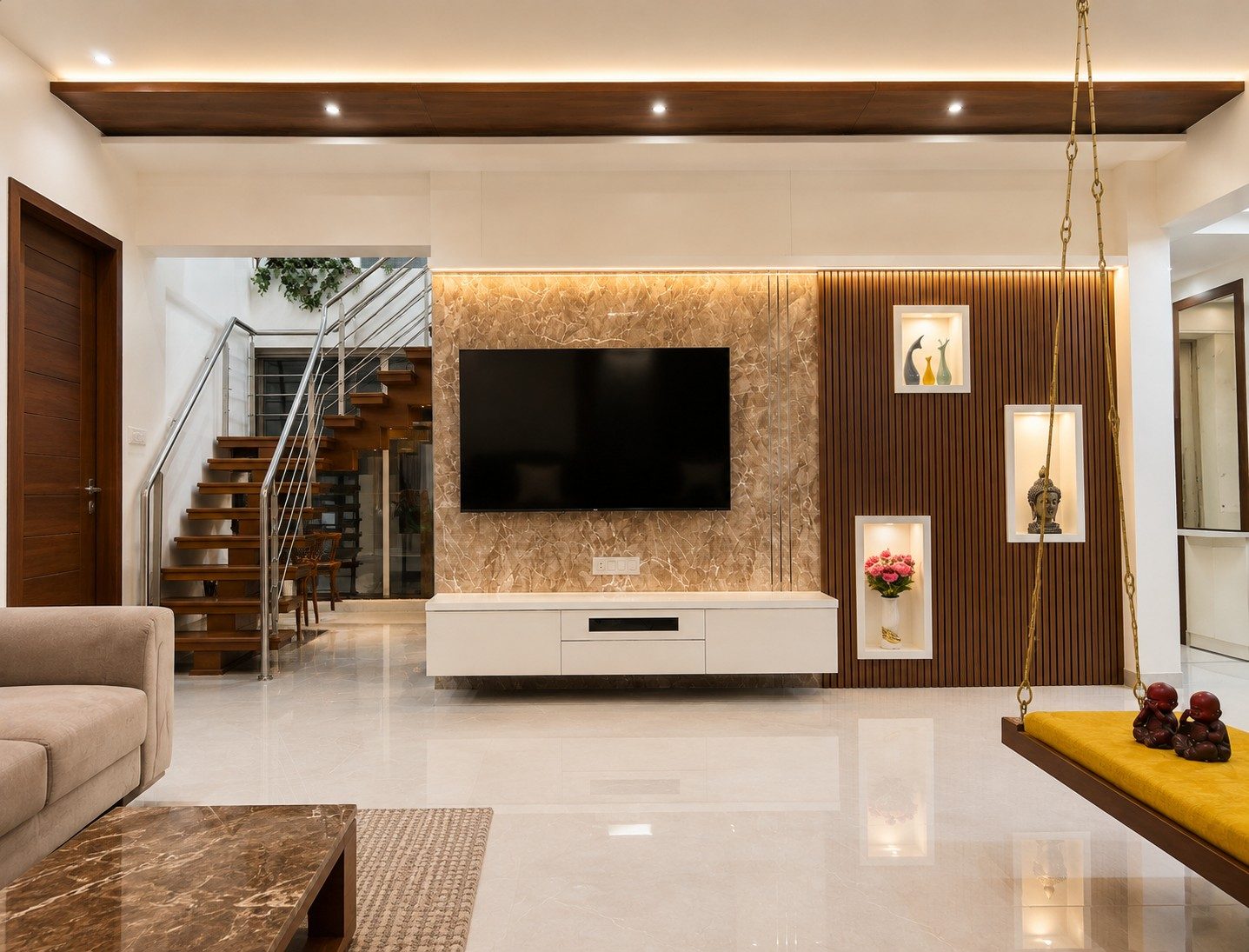 Living room & swing